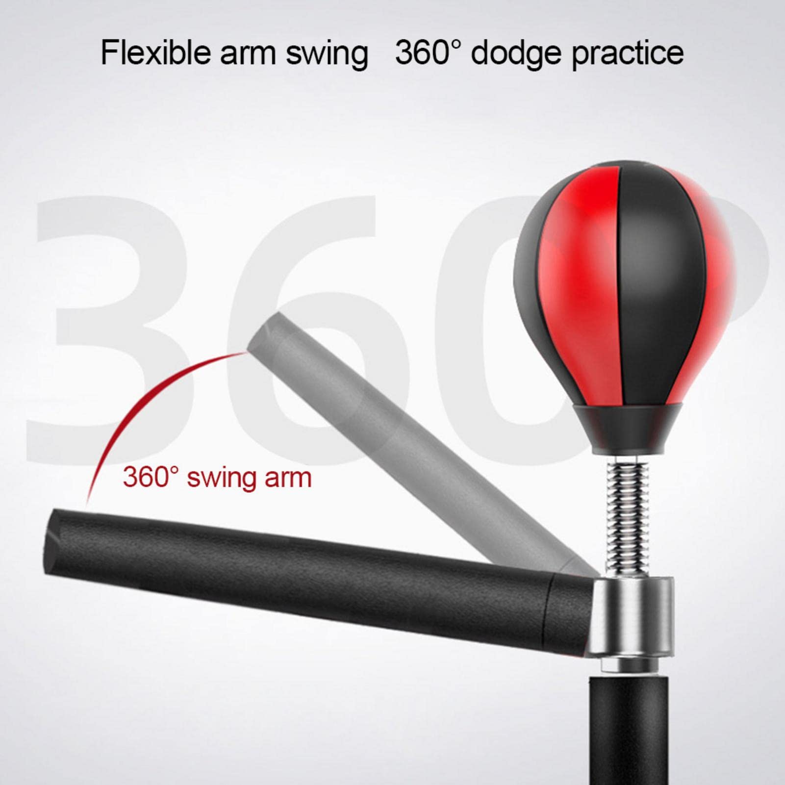 Professional Heavy Duty Punching Bag Stand | Adjustable Boxing Speed Ball for Adults & Kids - Portable Training Target with 360° Reflex Bar & Strong Suction Cup Base - Perfect for Home Gym, Boxing Training, Martial Arts Practice & Fitness Workouts