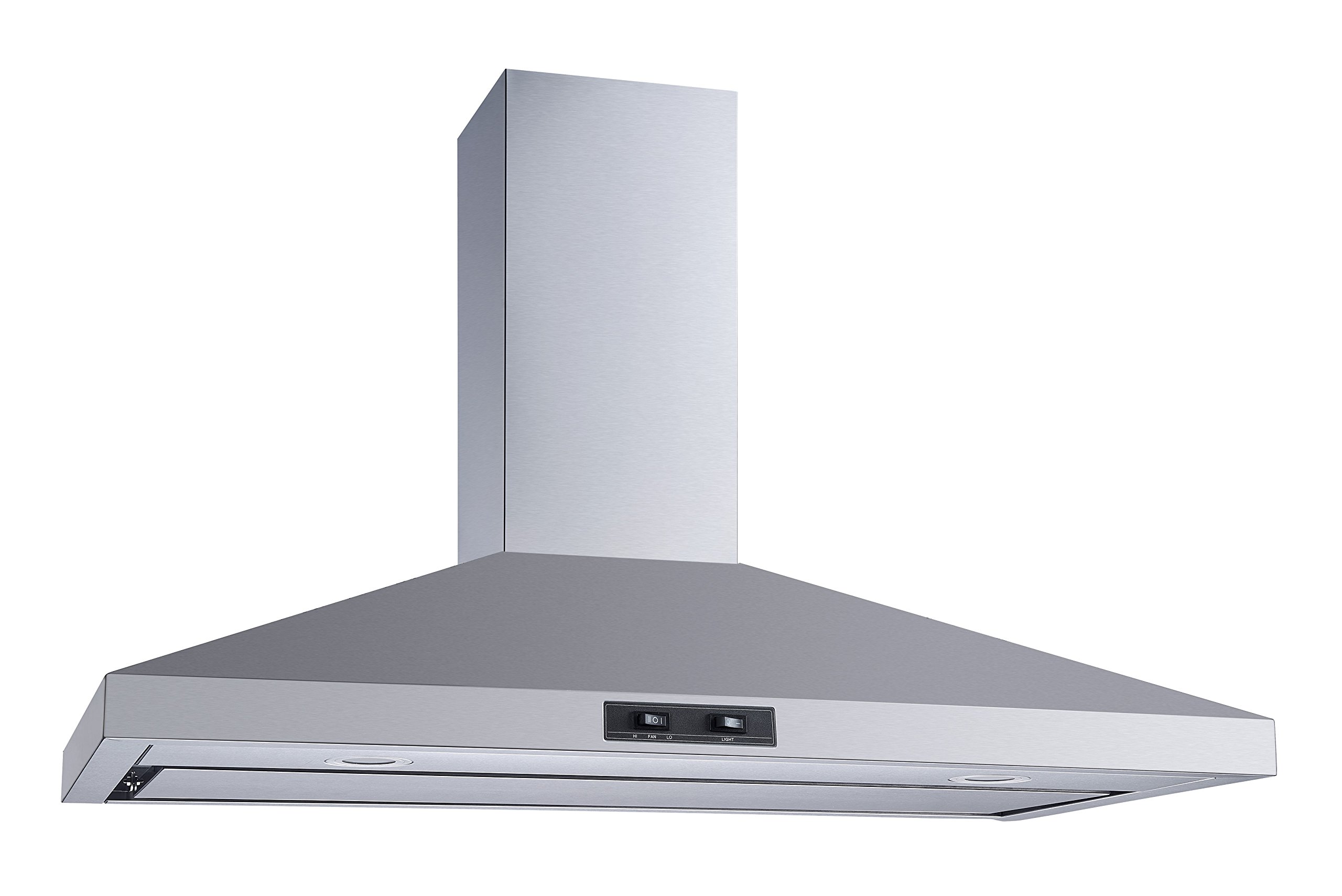 Winflo 36 Inch Stainless Steel Convertible Wall Mount Range Hood with Mesh Filter - Powerful Kitchen Ventilation for Gas & Electric Stoves - Perfect for Modern Home Cooking & Grilling