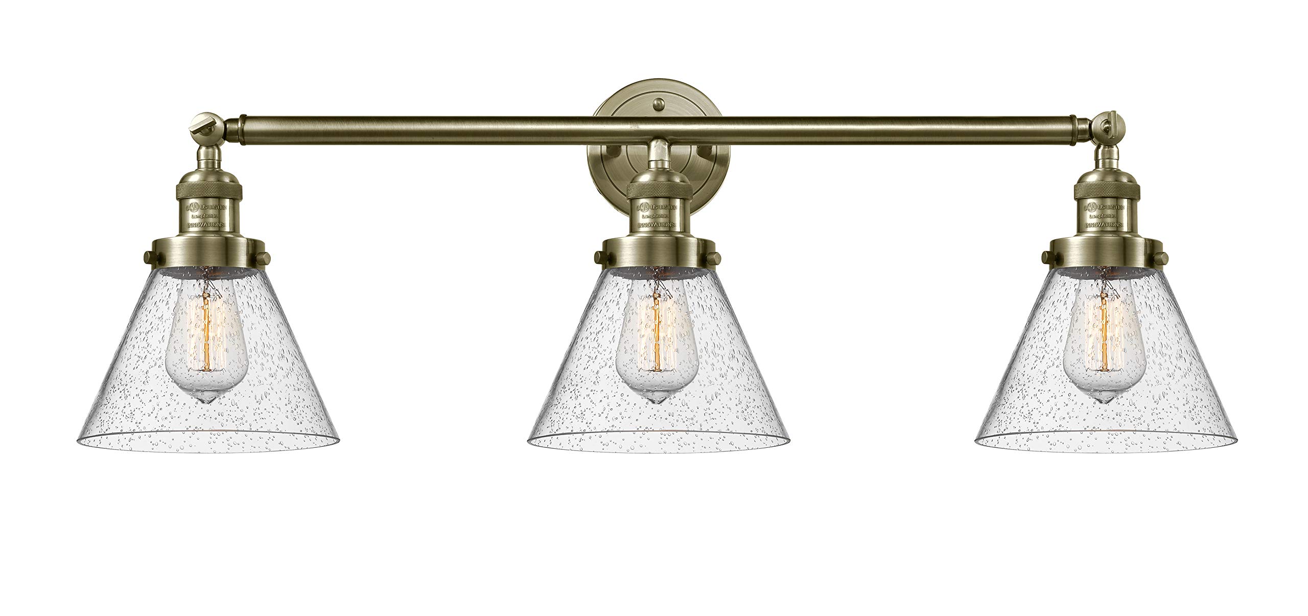 Innovations INNO205-AB-S-G44-LED Antique Brass LED Bathroom Vanity Light - Elegant Lighting for Modern Bathrooms & Powder Rooms