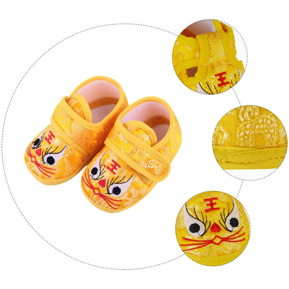 Holibanna Baby Tiger Shoes - Soft & Comfortable Infant Sneaker Slippers for Prewalkers | Warm, Breathable Baby Booties for Newborns & Toddlers | Perfect for Indoor Play, First Steps & Photo Shoots