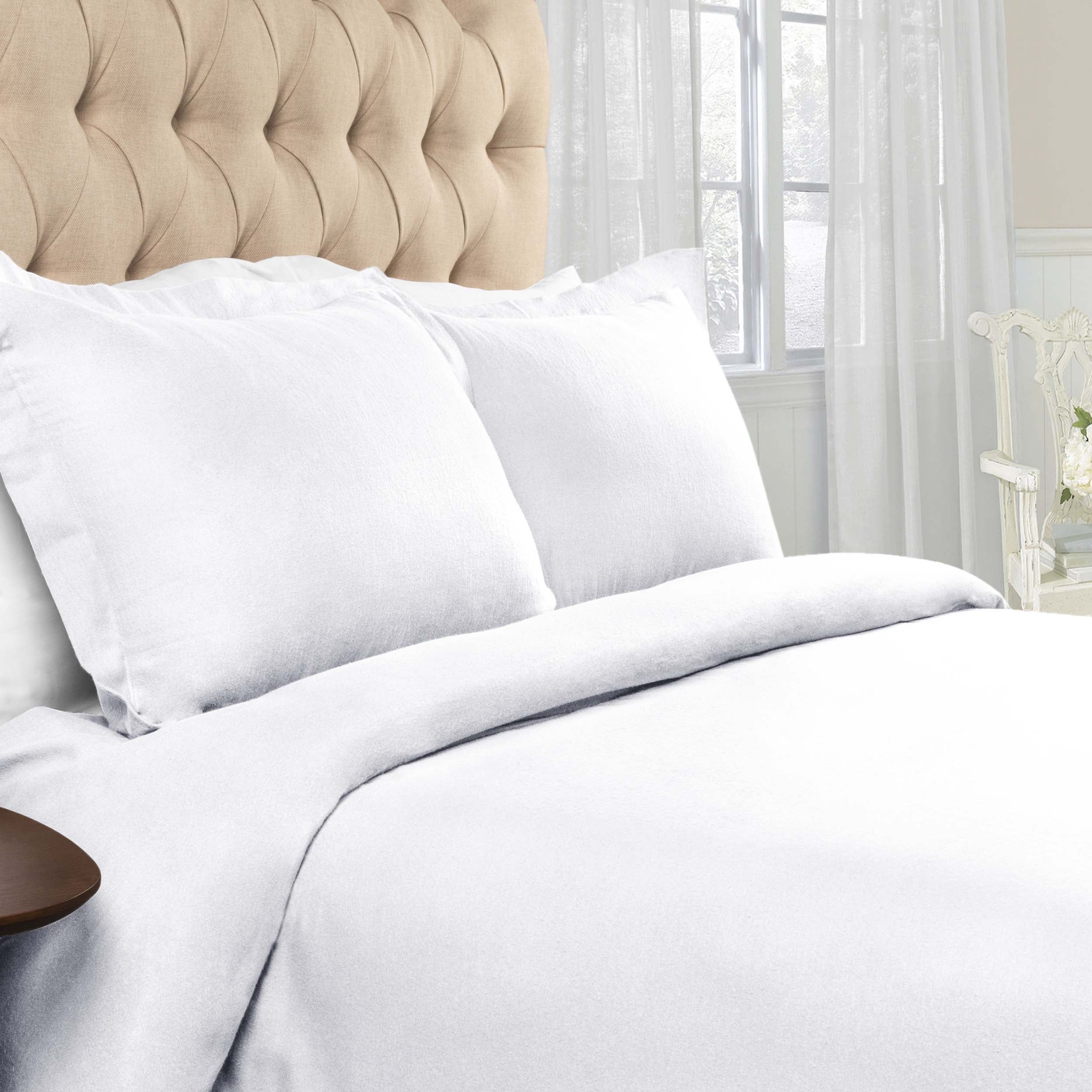 Premium 100% Cotton Flannel Duvet Cover Set - Soft & Cozy Bedding for Winter - Perfect for Master Bedroom, Guest Room & Cold Weather Comfort