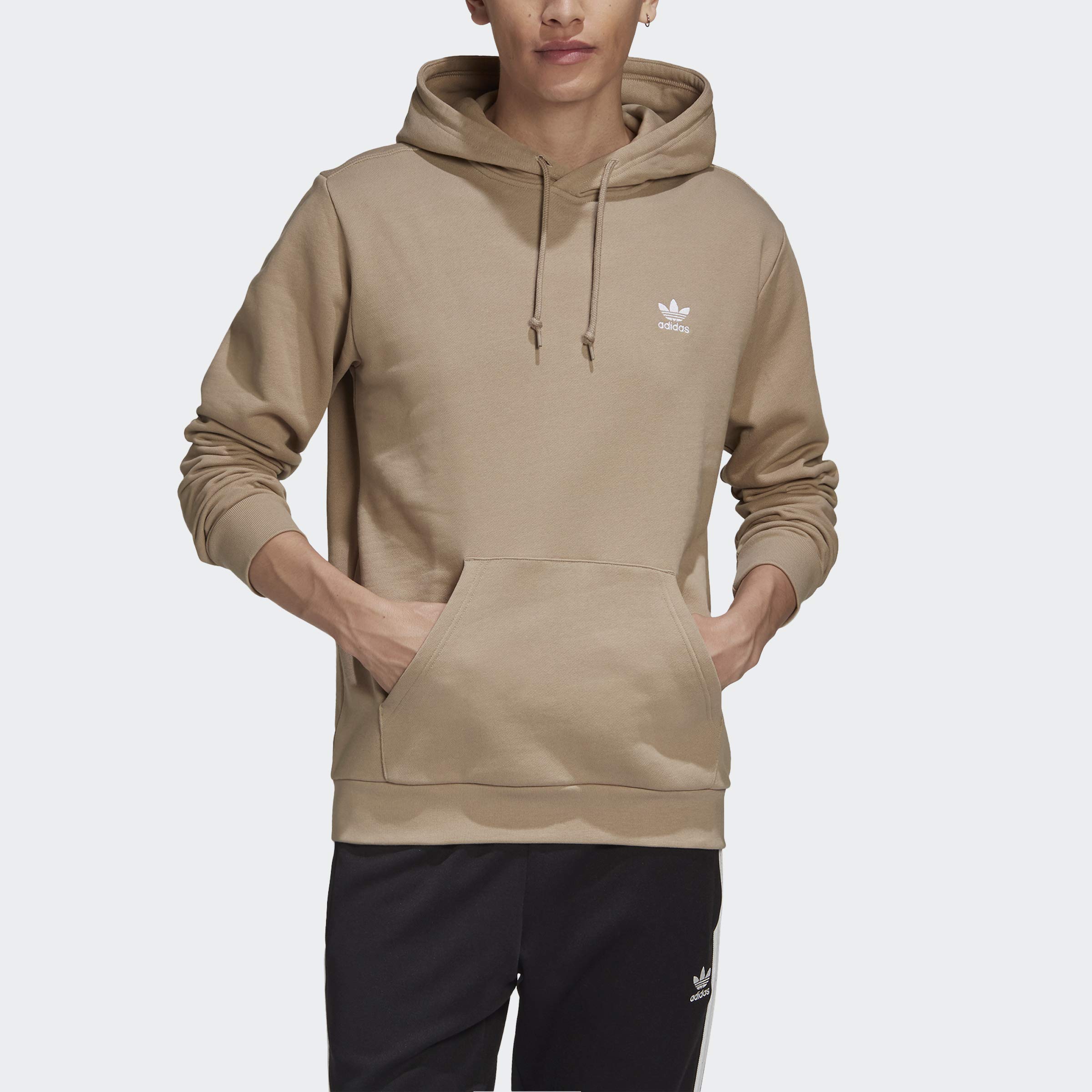 adidas Men's Trefoil Essentials Hoodie - Comfortable Loungewear for Casual Wear, Gym & Relaxation at Home