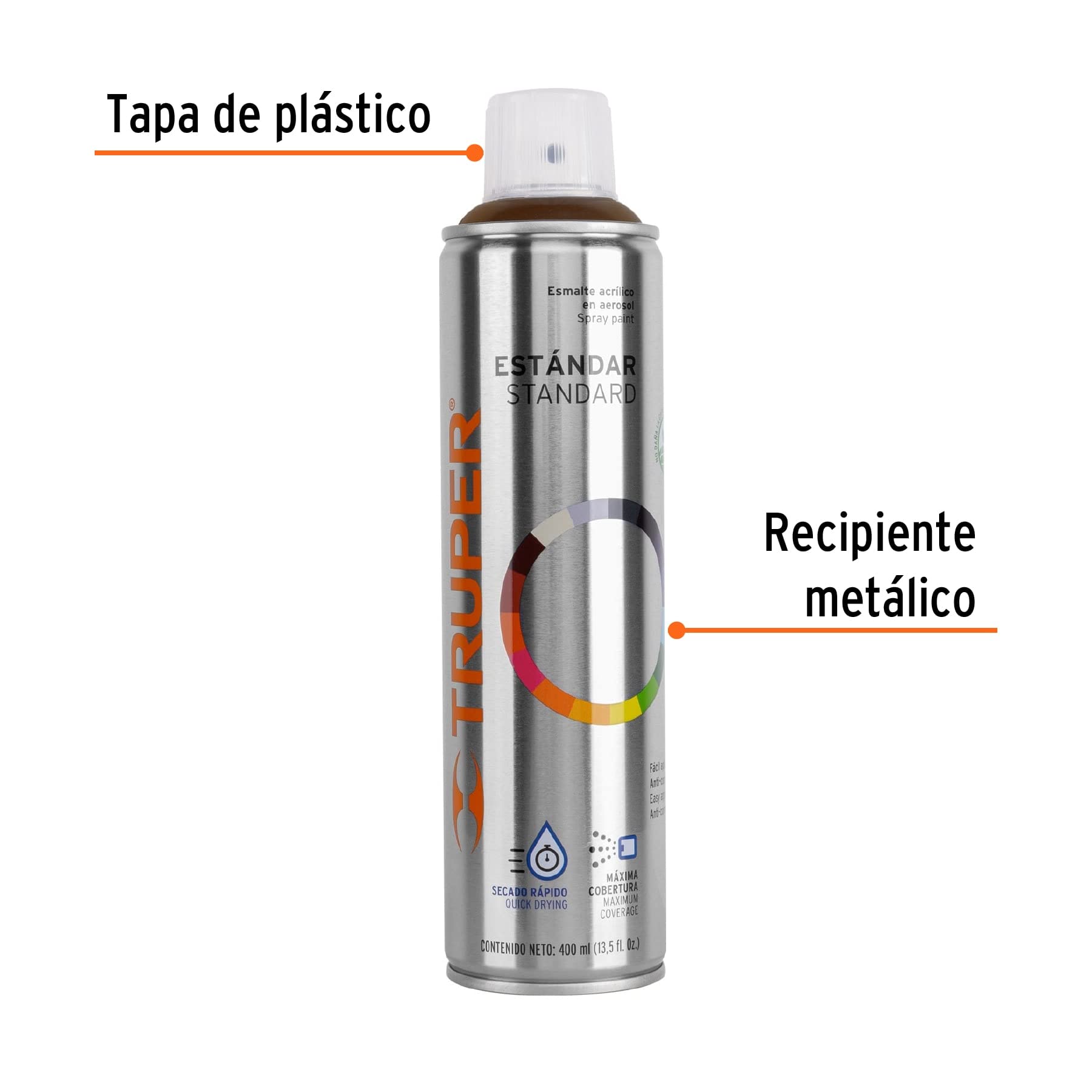 Acrylic Enamel Spray Paint - Coffee Anodized Finish for DIY Projects, Metal Furniture & Automotive Touch-Ups