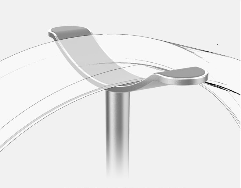 BGGCHEECA Aluminum Headphone Stand - Heavy Base Desk Holder for Gaming Headsets, Earphones & Headphones (1 Pack, Silver) | No Tools Required | Perfect for Home Office, Gaming Setup & Workspace Organization