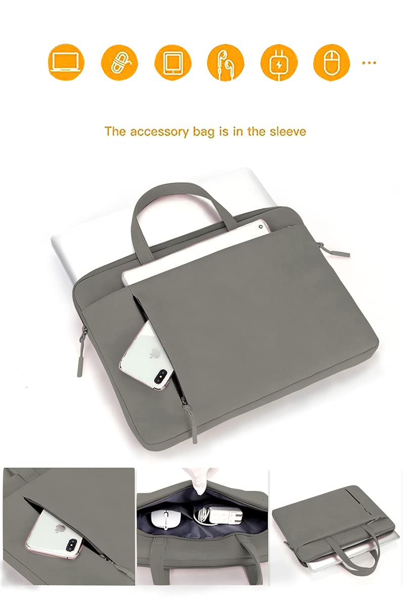 15.6 Inch Waterproof Laptop Case - Slim Protective Briefcase with Handle & 360° Protection | Compatible with MacBook Pro, MacBook Air & Notebook Computers | Perfect for Business Travel, Commuting & Office Use