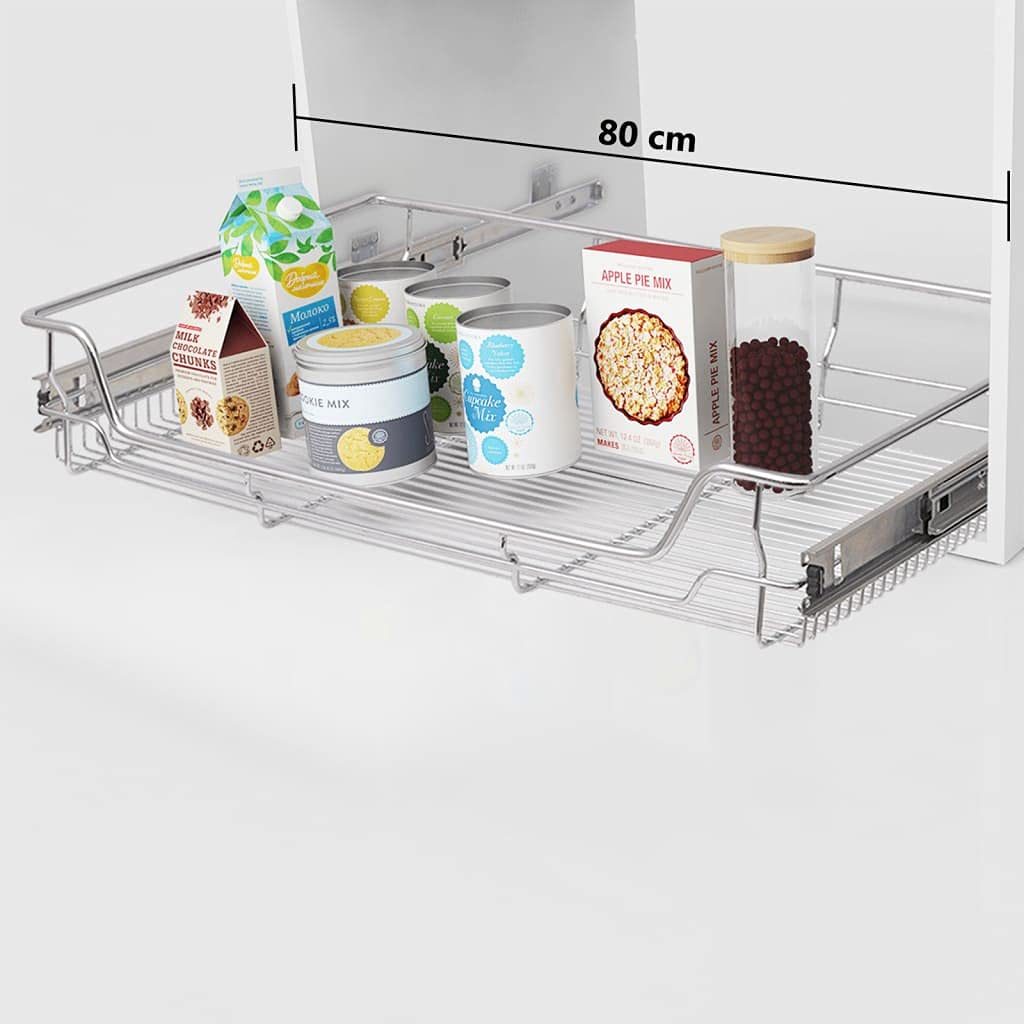 iFCOW Pull-Out Wire Baskets (2 Pack) - 31.5