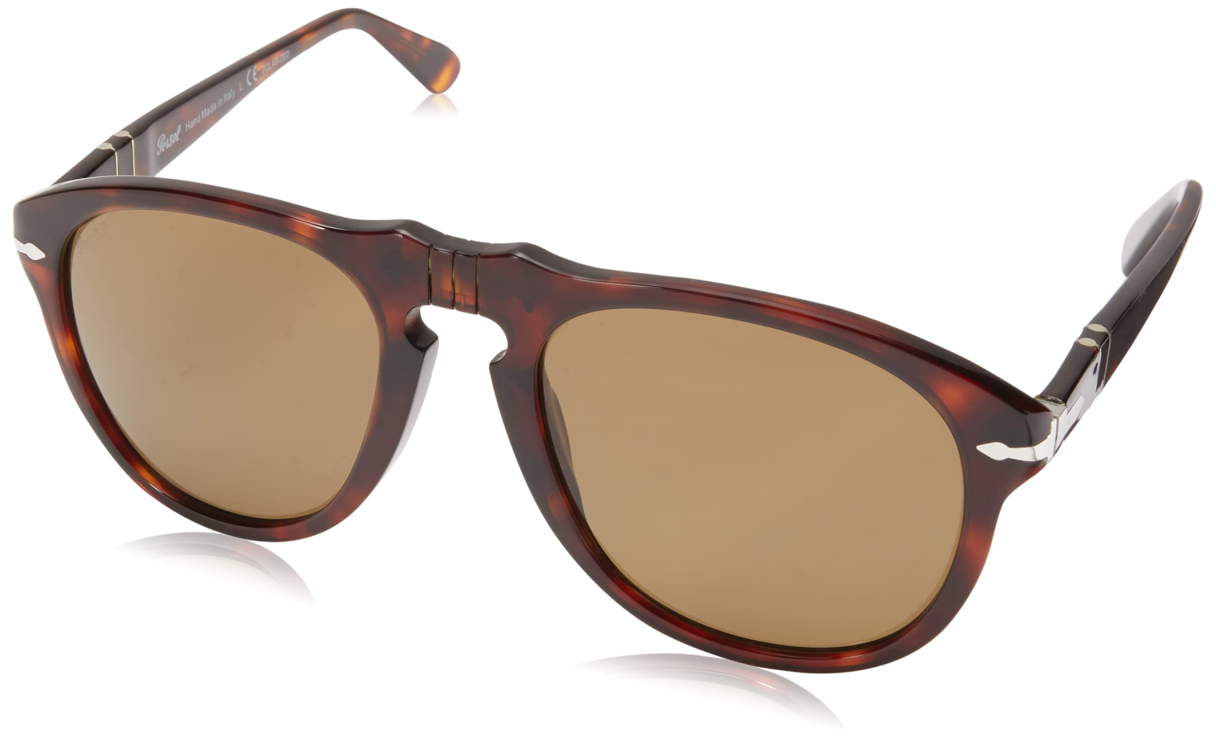 Persol PO0649 Vintage Aviator Sunglasses for Men & Women - Classic Pilot Style, UV Protection, Lightweight & Durable - Perfect for Driving, Travel & Outdoor Activities