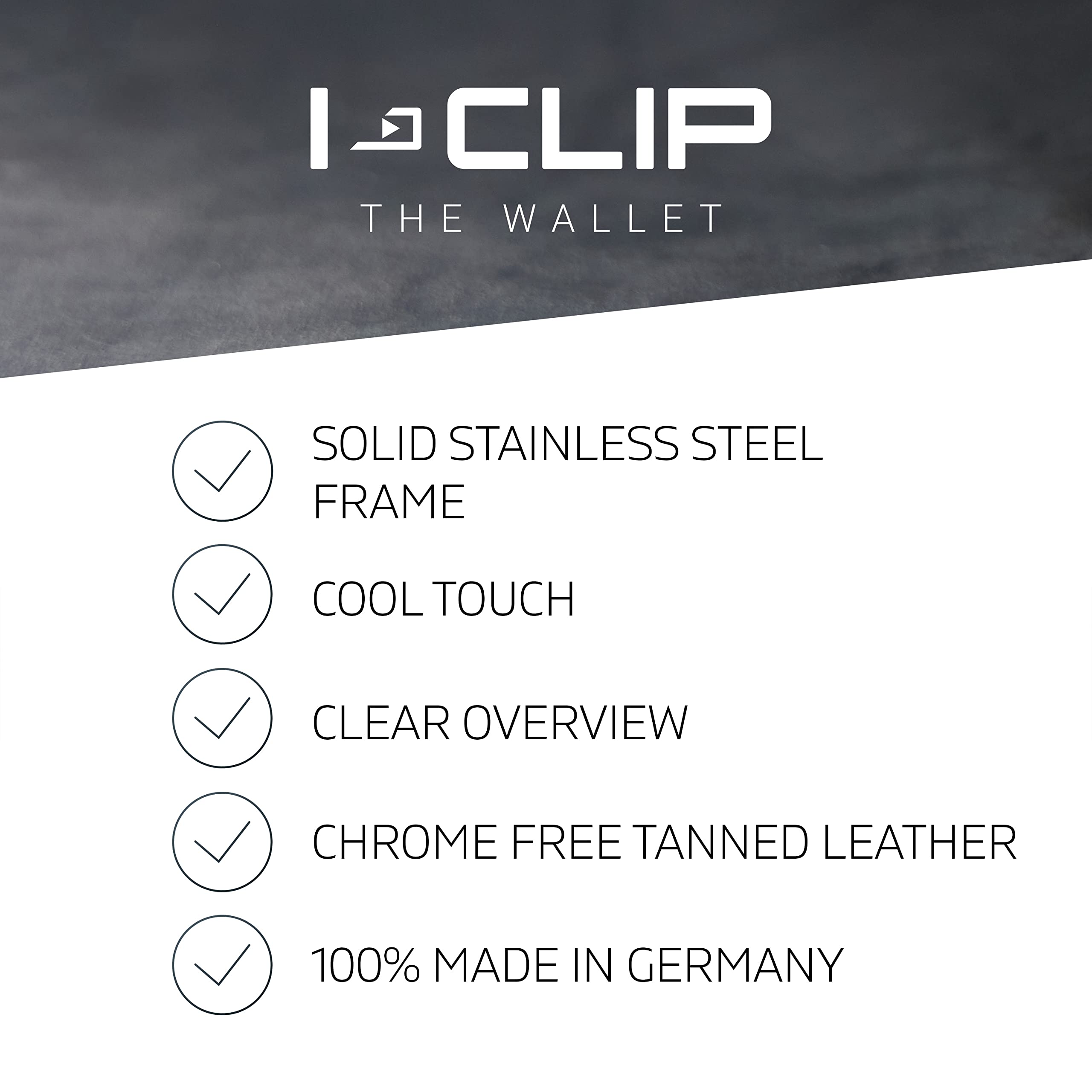 Original Silver I-CLIP Radio Impact Tracker - Compatible with Apple AirTag for Wallets, Money Bags, Purses & Credit Card Holders | Perfect for Travel, Daily Use & Anti-Theft Protection