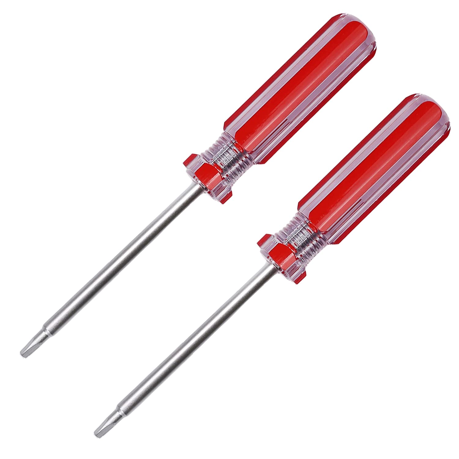 Utoolmart 2.7mm Magnetic Triangle Screwdriver Set (2-Pack) - 75mm 45# Steel Shaft with Ergonomic Plastic Handle - Perfect for Electronics Repair, Home Improvement & DIY Crafts