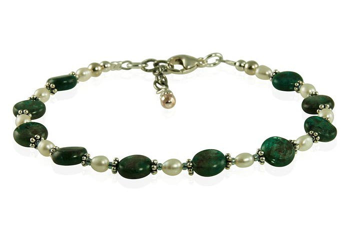 Teal Green Labradorite Gemstone Bracelet for Women - Healing Crystal Jewelry for Energy Balance & Stress Relief - Perfect for Yoga, Meditation & Spiritual Healing