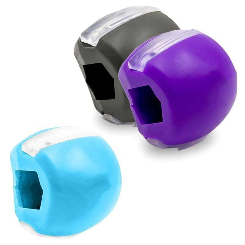 MSA Jawline Exerciser Tool for Men & Women - Silicone Face Neck Toner & Shaper Chew Ball for a Younger, Healthier Look - Perfect for Home Workouts, Fitness Routines & Facial Toning