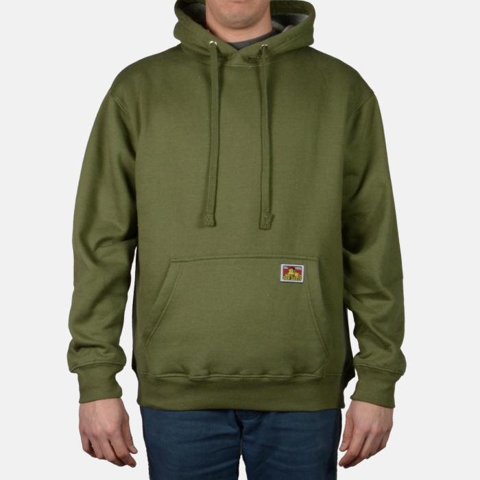 Premium Heavyweight Cotton Sweatshirt for Men & Women - Olive Green, Cozy Pullover Hoodie for Fall & Winter - Perfect for Outdoor Activities, Casual Wear & Lounging