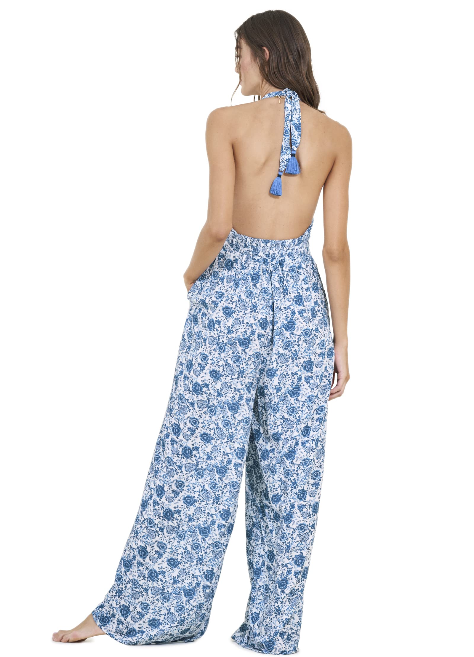 Maaji Women's Beachwear Jumpsuit - Stylish One-Piece Swimsuit Cover Up for Pool, Beach Vacation & Summer Outfits