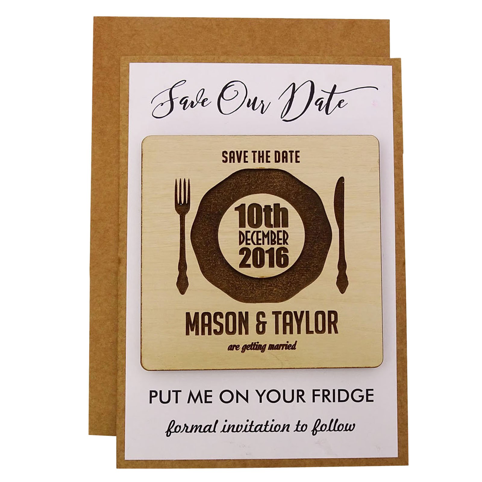 Personalized Rustic Wedding Save The Date Magnets - 50 Pack with Envelopes - Perfect for Wedding Invitations, Bridal Showers & Anniversary Celebrations