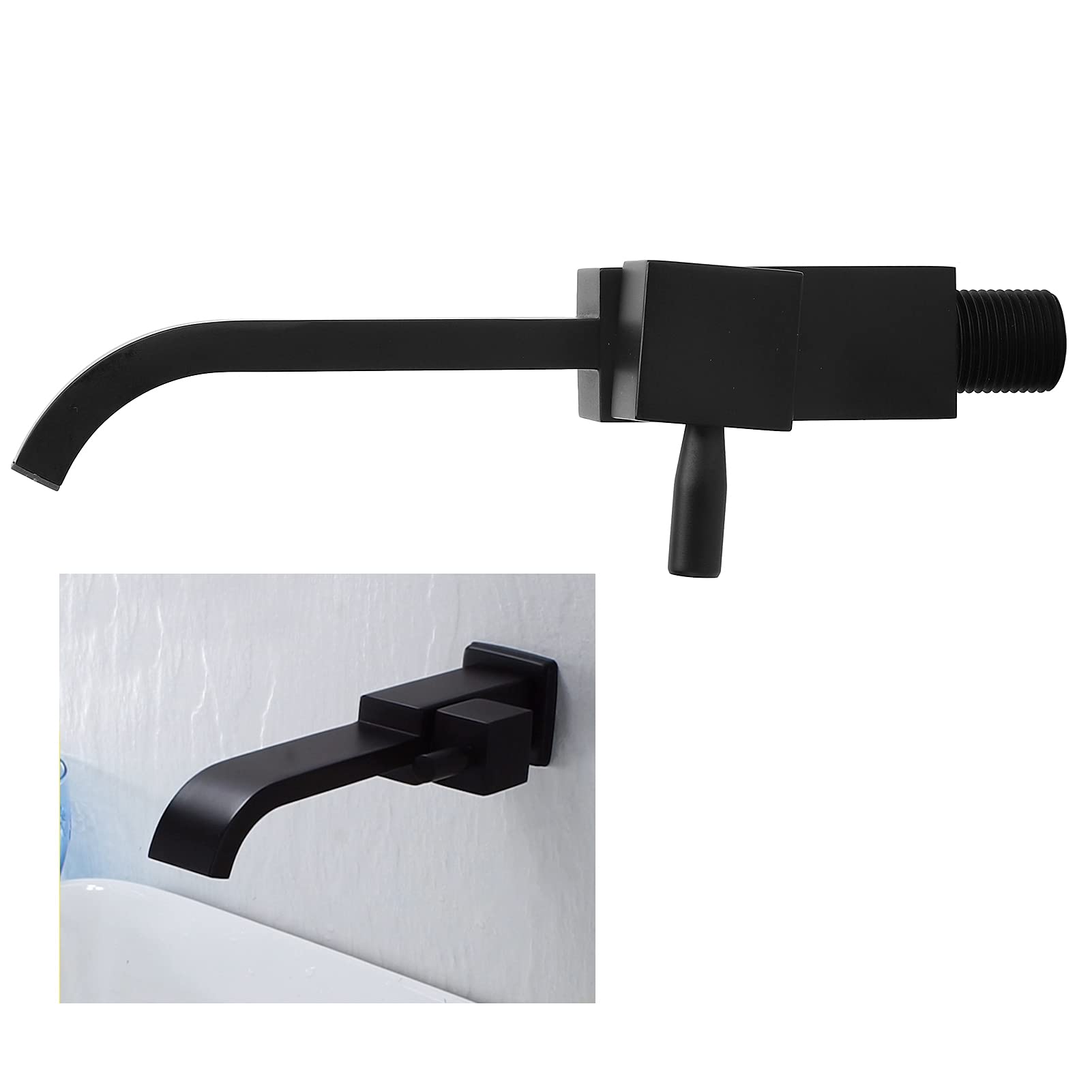 Alvinlite Single Handle Wall Mounted Cold Water Faucet - Bathroom Sink Faucet & Utility Tap for Home, Hotel, Restaurant & Bar Use - Perfect for Handwashing, Cleaning & Mop Sink Areas