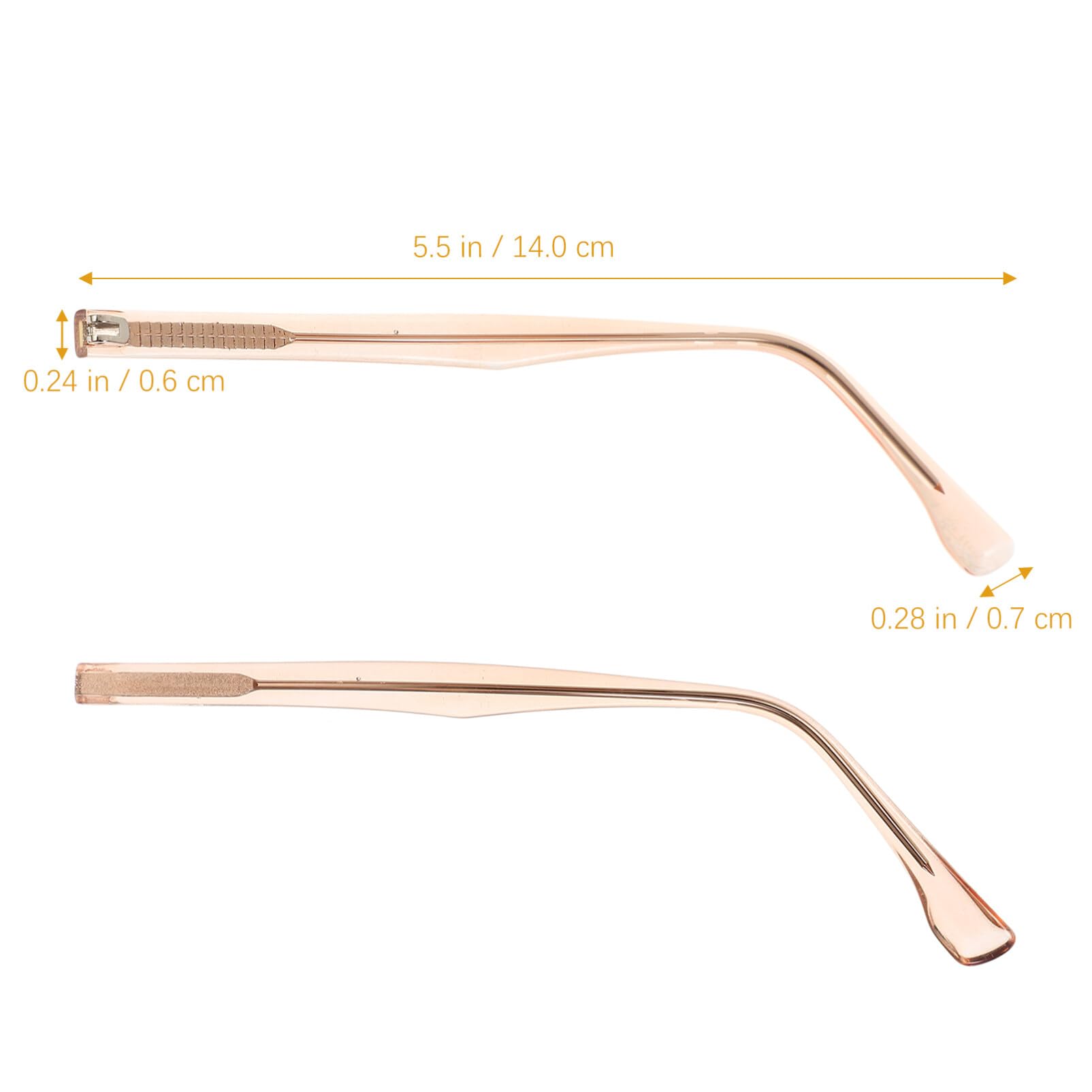 SOLUSTRE 1 Pair Metal Glasses Replacement Arms - Universal Sunglasses & Eyeglass Frame Repair Parts - Durable Glasses Accessories for Men Women (Perfect for Broken Frames, DIY Repairs & Travel Spare Parts)