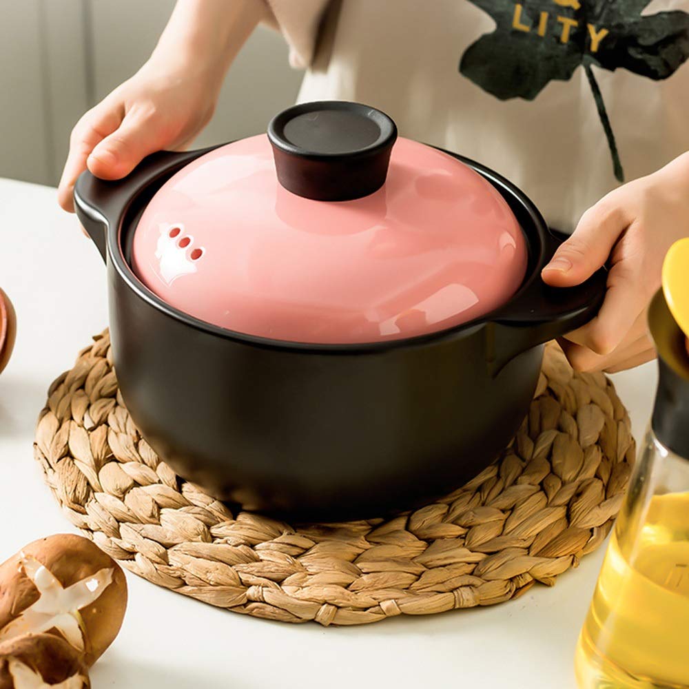 Premium Ceramic Casserole Dish - Oven & Stovetop Safe, Heat-Resistant Kitchen Cookware for Stews, Soups & Baking (Color A) - Perfect for Family Dinners, Holiday Meals & Slow Cooking