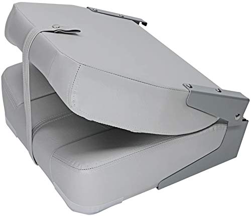 **MSC Fishing Folding Boat Seats - Portable & Comfortable, Pair Pack (S104 Gray/Gray) - Ideal for Boating, Kayaking & Outdoor Fishing Trips**