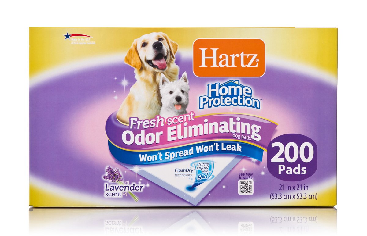 Hartz Home Protection Lavender Scent Odor Eliminating Gel Dog Pads - 21