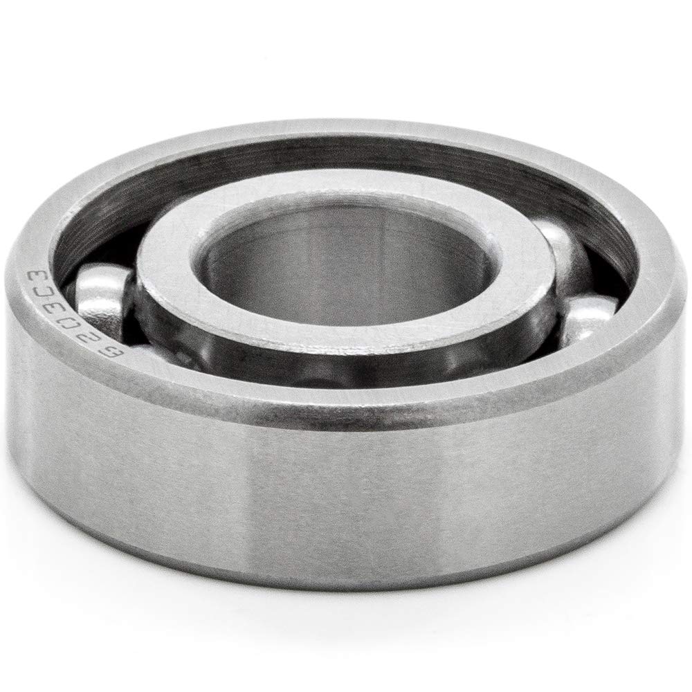 6203-OPEN Deep Groove Radial Ball Bearing 17mm x 40mm x 12mm (ID x OD x Width) - Open Style Seal C3 Clearance - 1 Pack - Perfect for Electric Motors, Power Tools, and Industrial Machinery