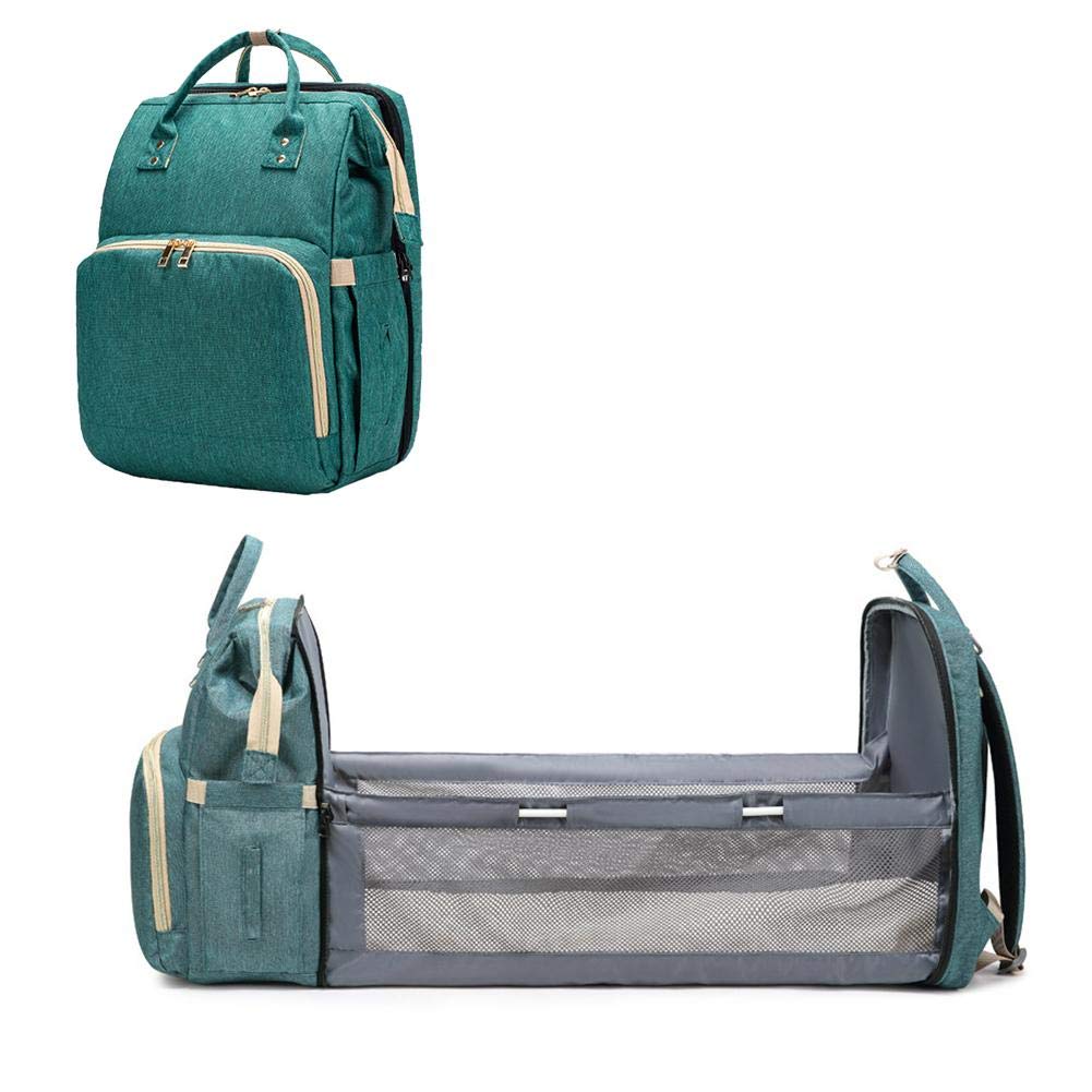 Convertible Baby Backpack - Lightweight Diaper Bag with Portable Changing Mat & Foldable Travel Bassinet | Multi-Functional for Travel, Playpen & On-the-Go Parenting