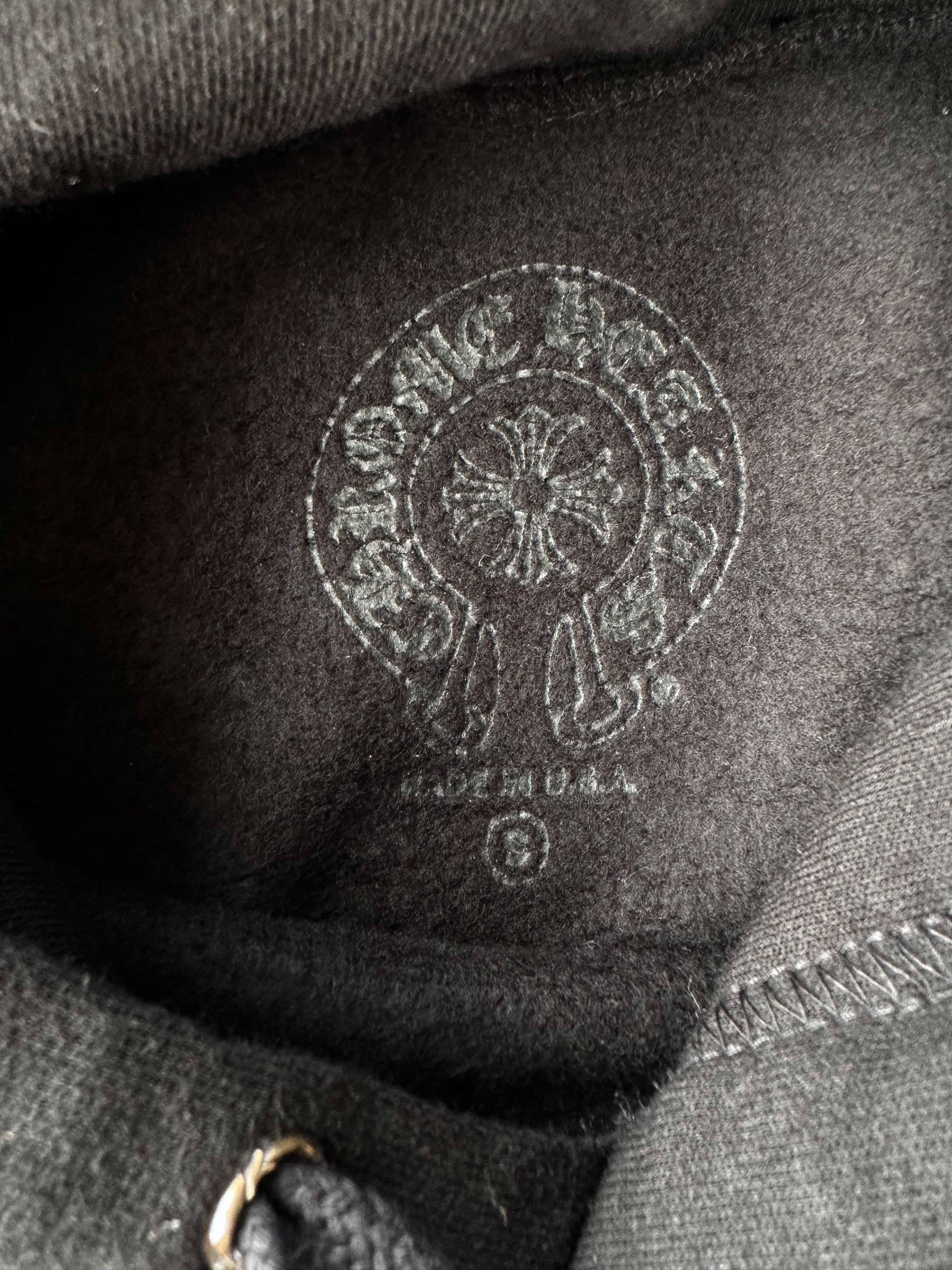 Chrome Hearts Black & White Hong Kong Horseshoe Logo Hoodie - Stylish Streetwear for Men & Women | Perfect for Casual Outfits, Urban Fashion & Night Out