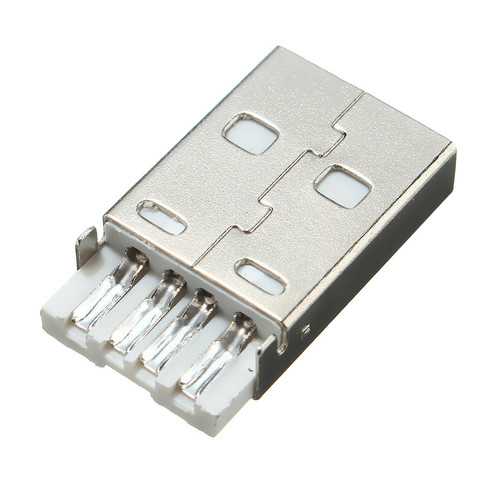 10Pcs USB 2.0 Type A Male Connector - 4 Pin Solder Adapter with Black Plastic Cover - Perfect for DIY Electronics, Computer Repairs & USB Cable Making