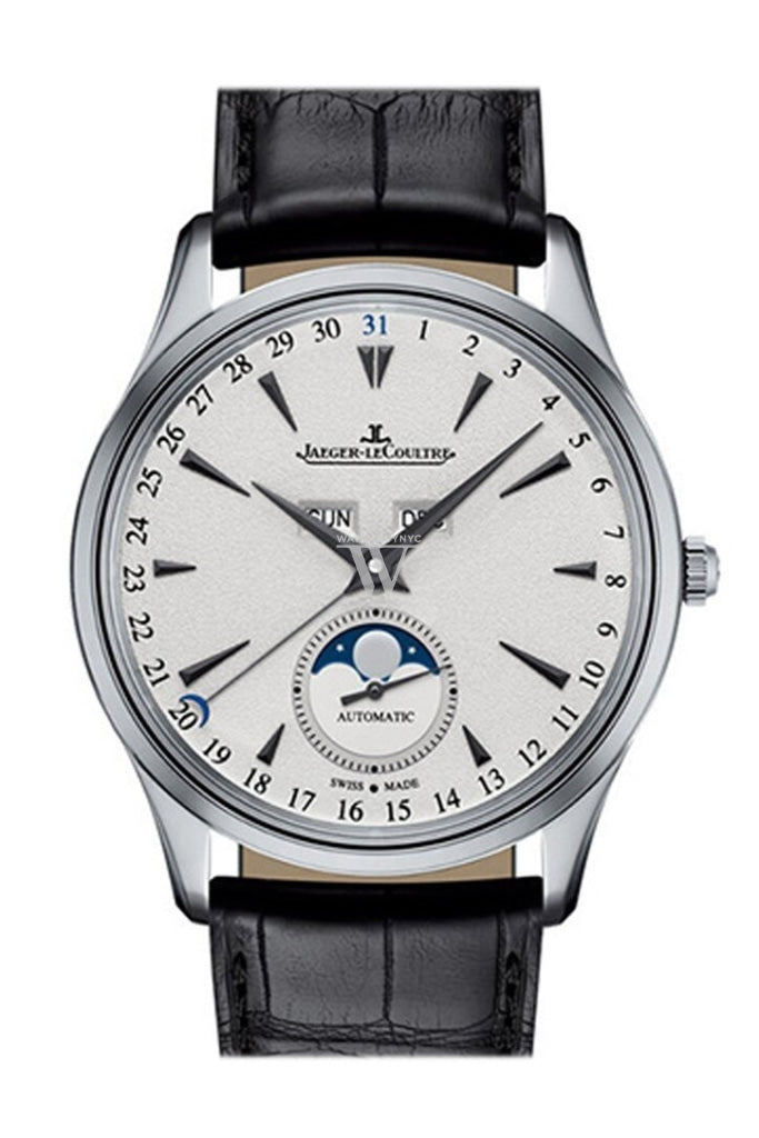 Jaeger-LeCoultre Master Ultra Thin Calendar 18K White Gold Automatic Men's Watch Q1258401 - Luxury Dress Watch for Business & Formal Occasions