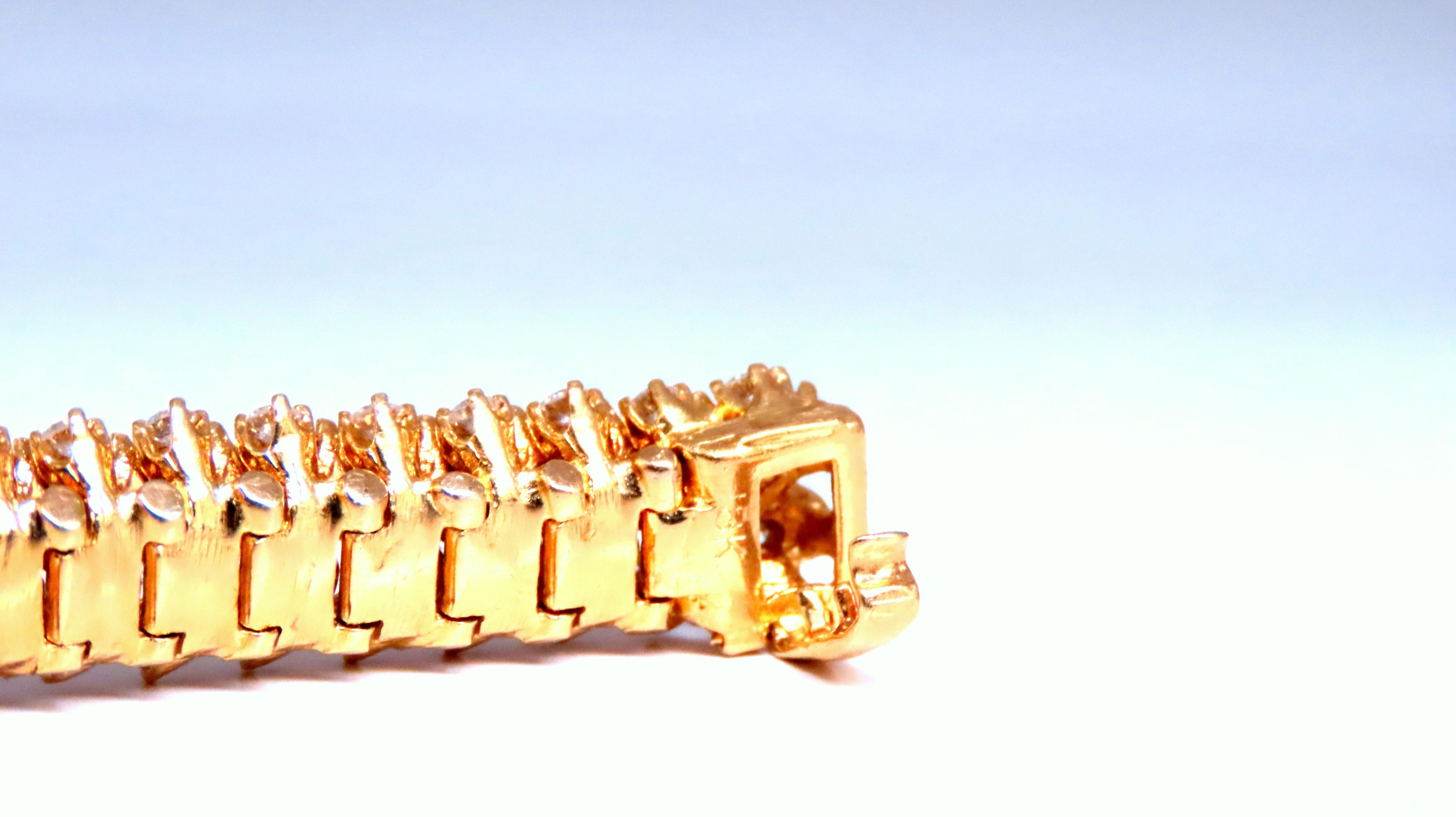 10ct Natural Round Diamond Dome Bracelet in 18K Gold - Elegant Estate Jewelry for Women | Perfect for Weddings, Anniversaries & Special Occasions