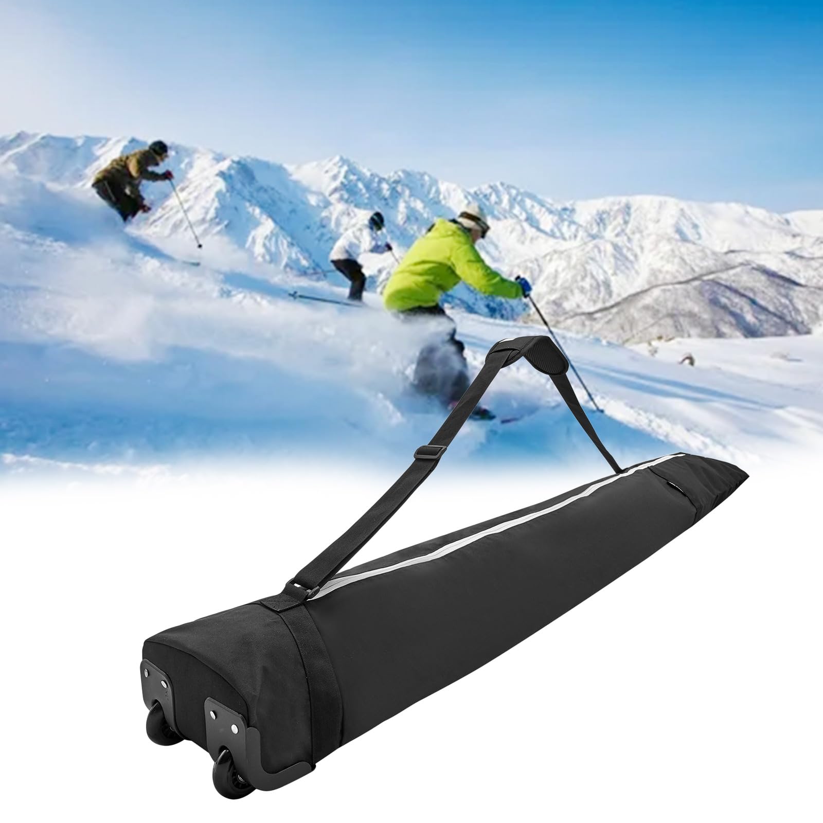 **Waterproof Rolling Snowboard & Ski Travel Bag with Wheels - Padded Protection for Snowboards, Skis & Goggles - Perfect for Air Travel & Winter Sports Trips**