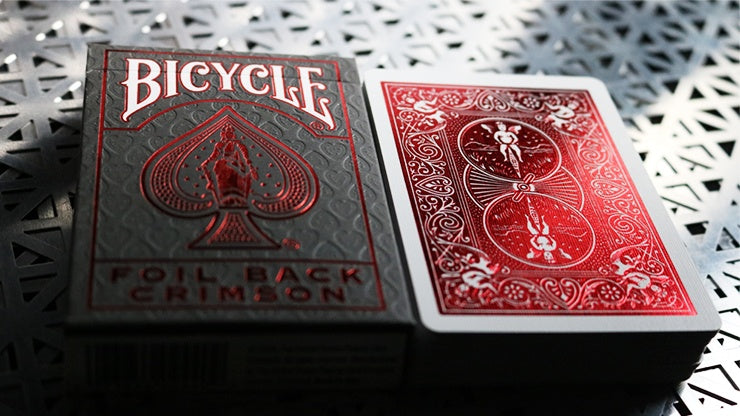 Premium Bicycle Metalluxe Playing Cards - Elegant Red Finish for Poker, Magic Tricks & Cardistry | Ideal for Card Games, Collectors & Professional Performers