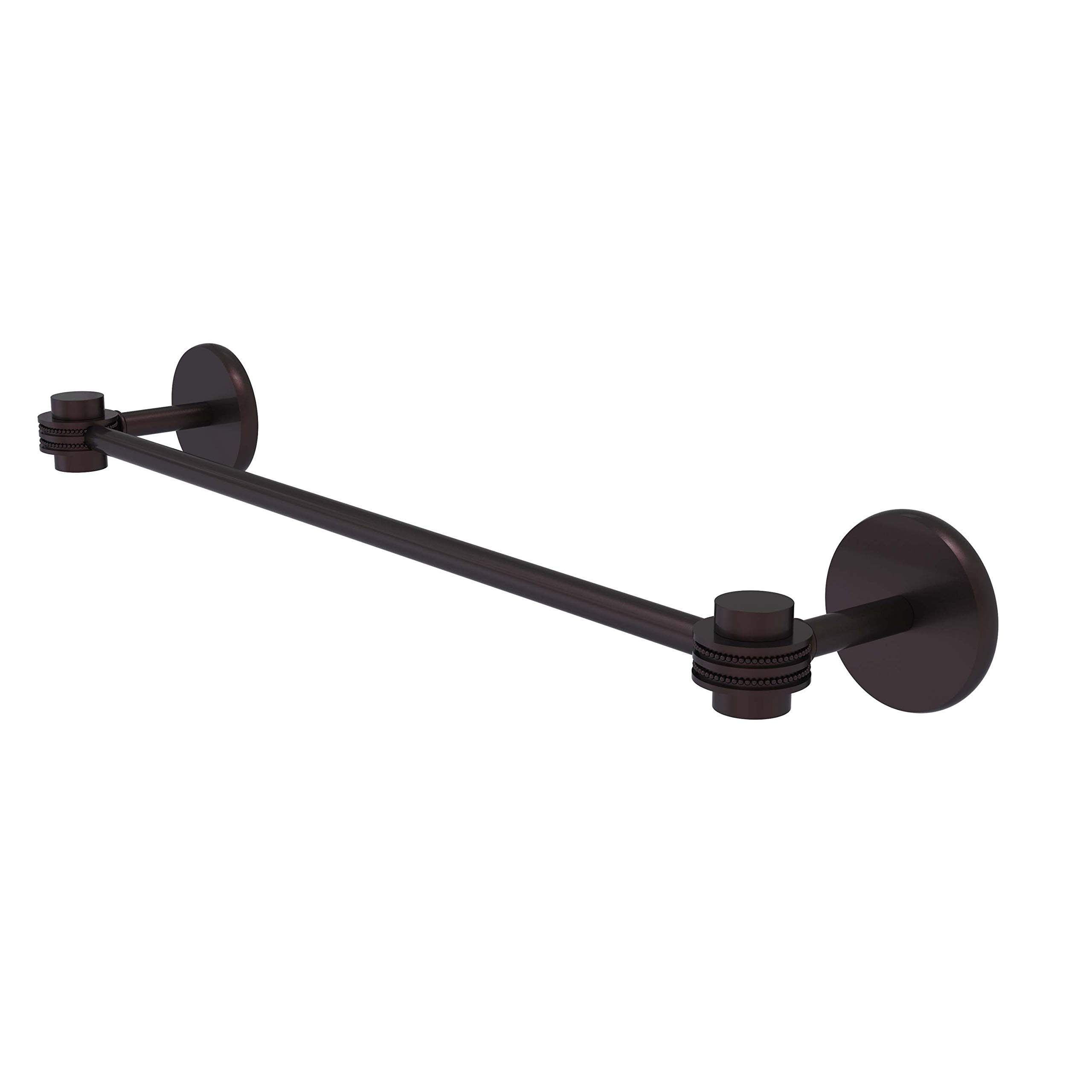 Allied Brass 7131D/36-ABZ 36-Inch Antique Bronze Dotted Accents Towel Bar - Satellite Orbit One Collection - Perfect for Bathroom, Spa, and Luxury Home Decor