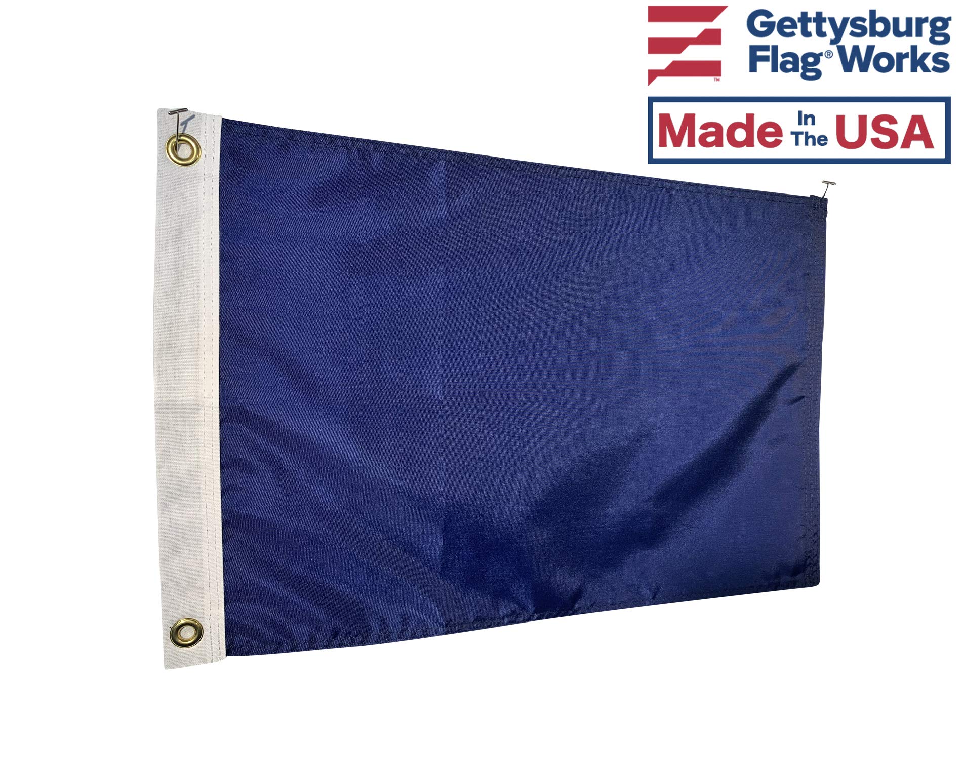 Set of 25 Blank Old Glory Blue Nylon Flags - 2x3 Feet American Made Patriotic Decorative Flags for Parades, Events & Home Decor