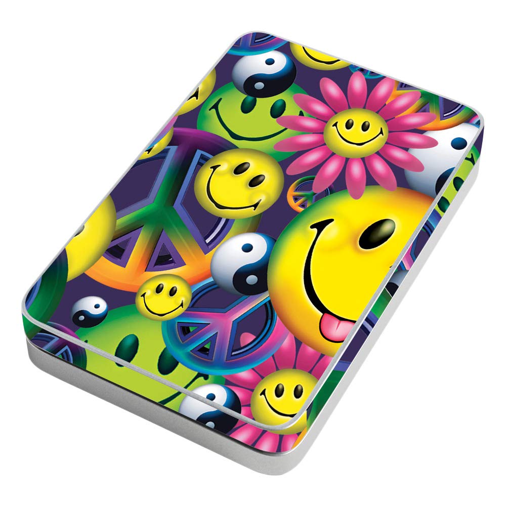 MightySkins Vinyl Decal Wrap Cover Compatible with Lifeprint 3x4.5 Hyperphoto Printer - Peace Smile Design | Protective & Durable Skin for Customization | Easy to Apply & Remove | Made in USA | Perfect for Personalizing Printers at Home, Office or Events
