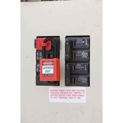 Brady 123347 Black Nylon Safety Padlock - 1.5