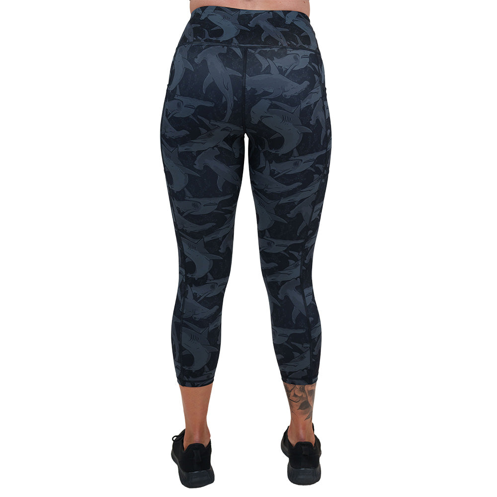 Shadow Sharks High Waist Yoga Leggings for Women - Tummy Control Workout Pants - Gym, Running & Lounge Wear