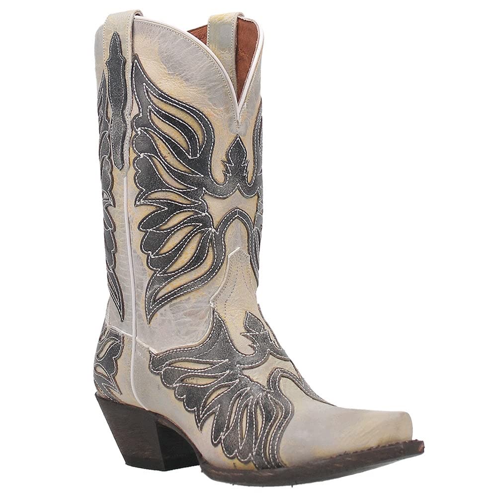 Dan Post Women's DP4359 Indulgence Brown Leather Snip Toe Western Boots - Perfect for Country Dancing, Rodeos & Casual Western Fashion