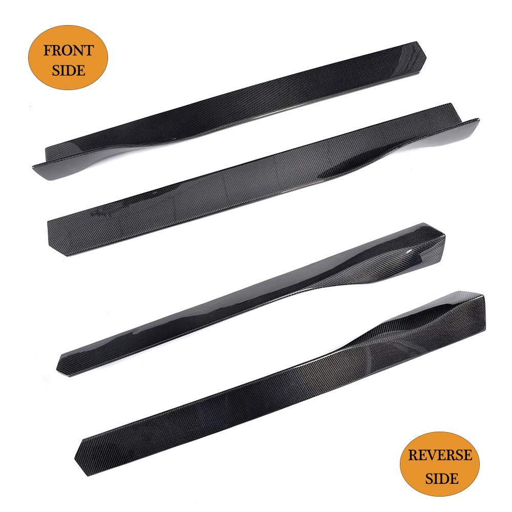 Universal Carbon Fiber Door Side Skirts for Audi A1 A3 A4 S4 A5 S5 A6 S6 A7 S7 TT TTRS R8 Q3 Q5 Q7 - 45.28