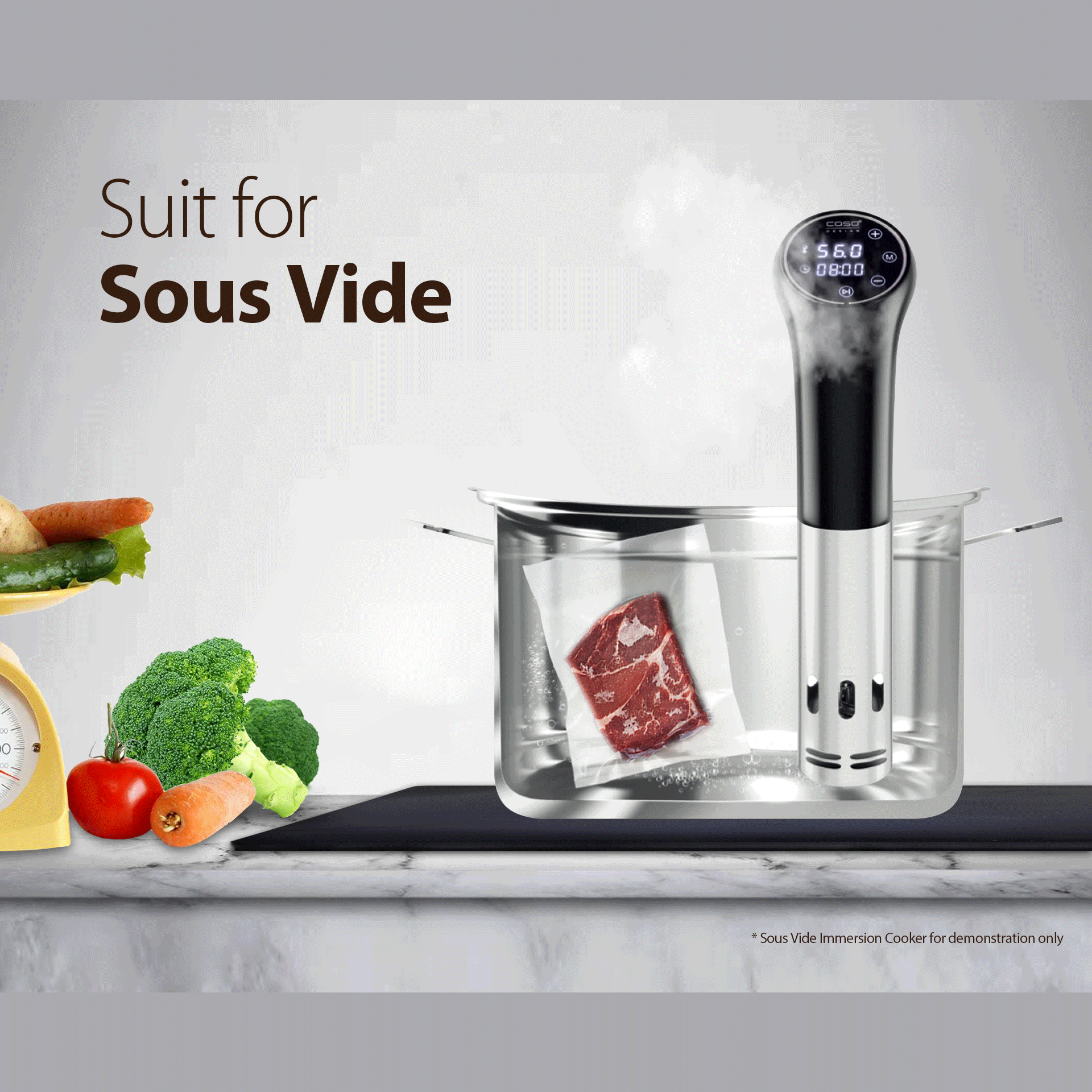 Flora Food Vacuum Sealer Bags Rolls - 6M (22cm or 28cm) for Fresh Food Storage | Airtight Kitchen Organization for Meal Prep, Sous Vide & Freezer Storage
