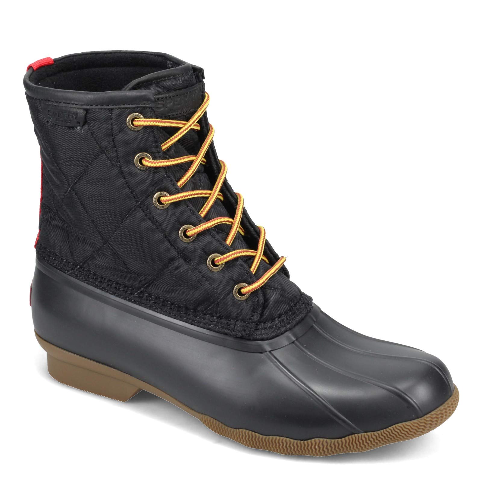 Sperry Women's Saltwater Chevron Quilt Boots - Waterproof Winter Snow Boots for Women, Comfortable Slip-Resistant Cold Weather Shoes for Hiking, Walking, and Outdoor Activities