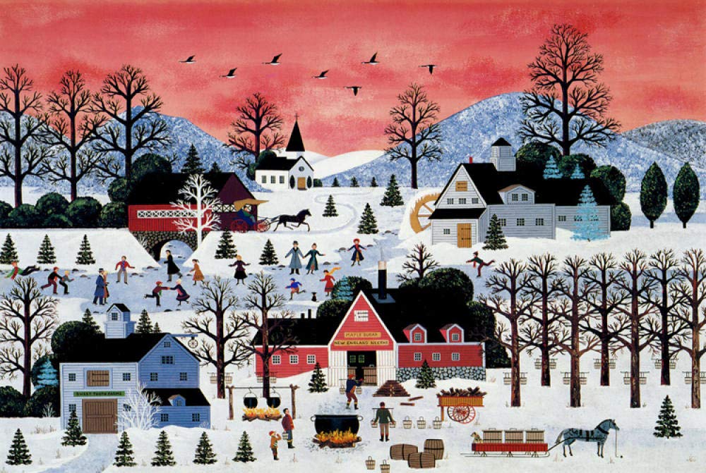 6000 Piece Jigsaw Puzzle for Adults - Challenging Joy Ski Landscape Puzzle - Family Fun & Brain Teaser - Perfect for Relaxation, Stress Relief & Quality Time with Loved Ones
