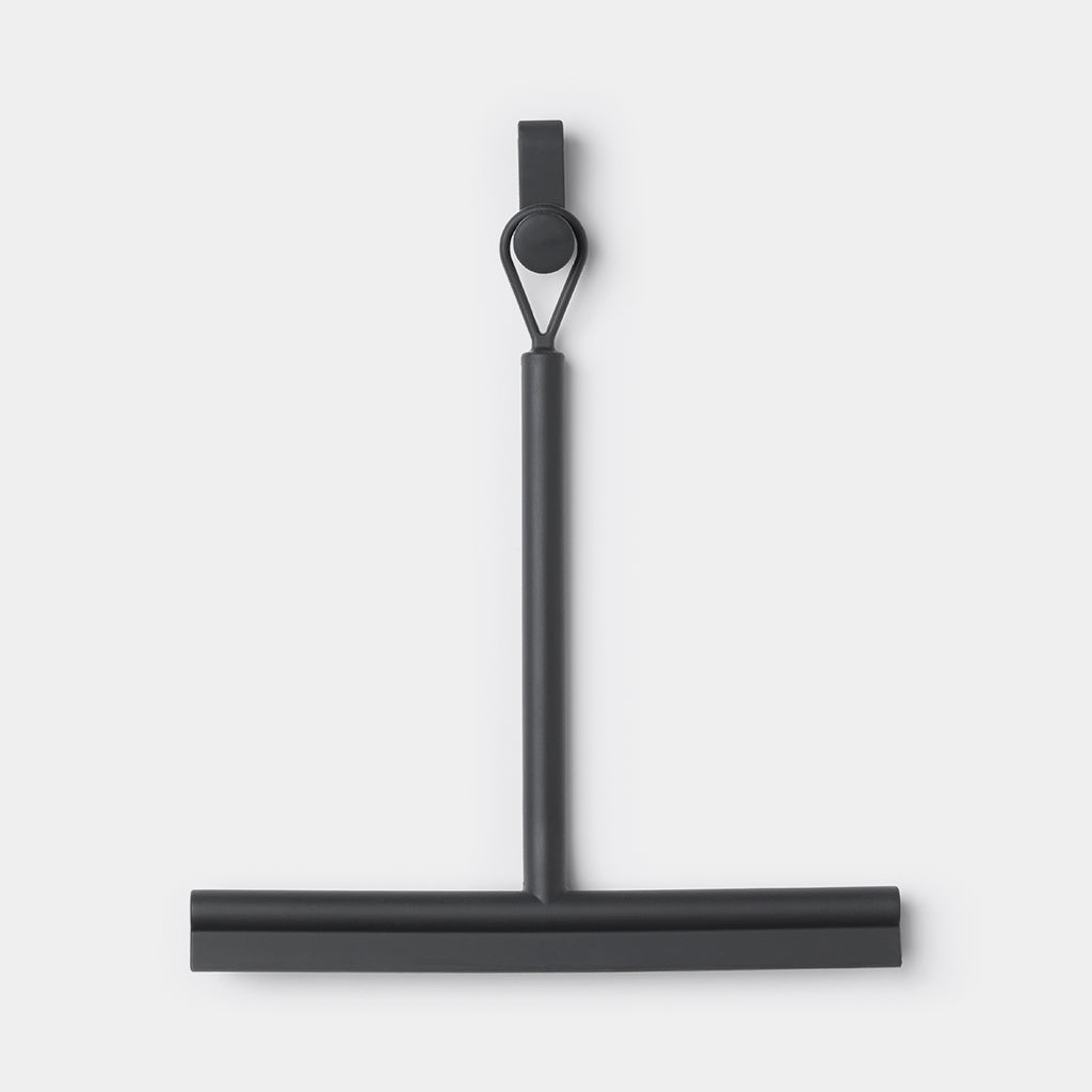 Brabantia Shower Squeegee - Stainless Steel Bathroom Window Cleaner for Streak-Free Shine | Perfect for Showers, Tiles, and Glass Surfaces