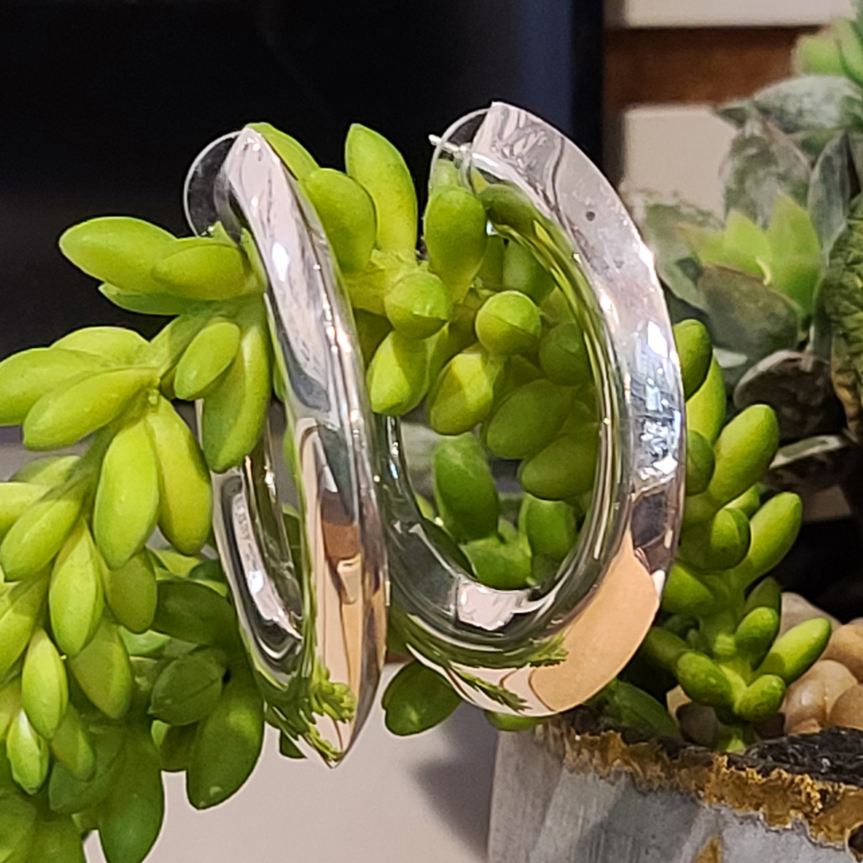 Sterling Silver Hoop Earrings by Peyote Bird Designs - Elegant & Durable SSHoop 1 for Everyday Wear, Parties & Gifting