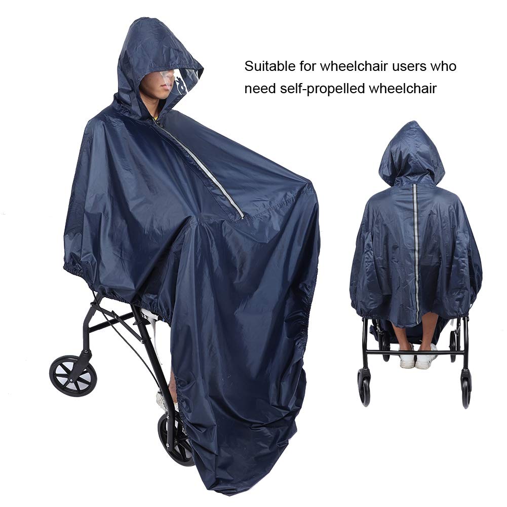 Waterproof Wheelchair Cover & Mobility Scooter Cover - Lightweight Electric Wheelchair Accessories for Rain Protection (Fits Rubicon & Other Models) - Perfect for Outdoor Use, Travel, and Daily Commuting
