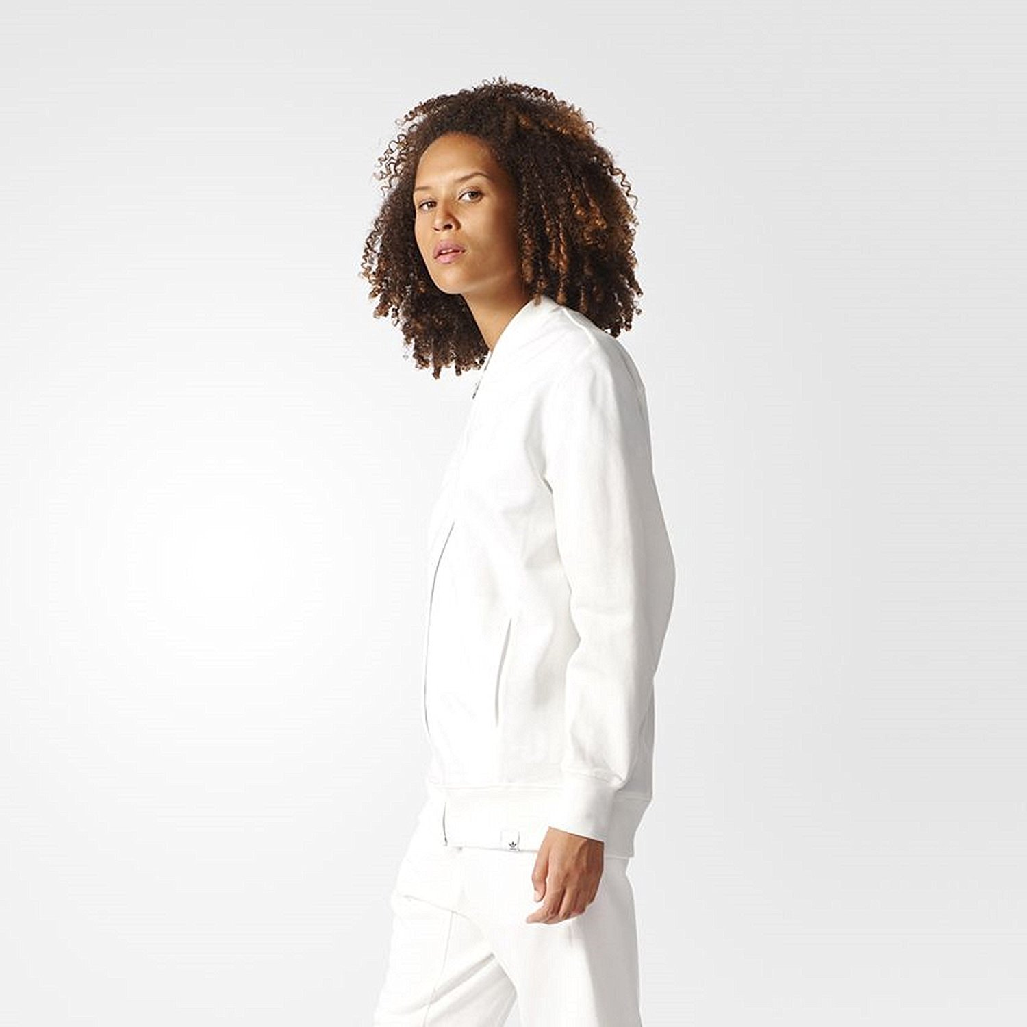 Adidas Originals Women's XBYO Track Top Jacket - White, X-Small | Stylish Athletic Wear for Running, Gym & Casual Outfits