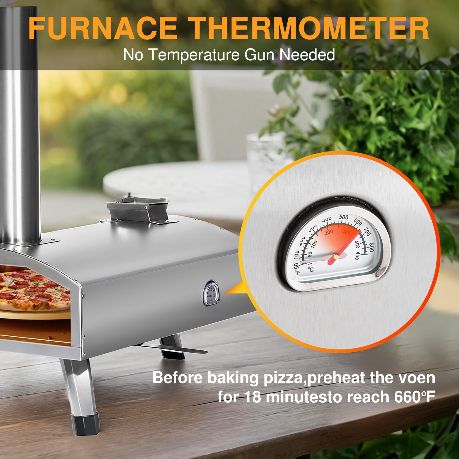 G-HWPON001-Silver03 Stainless Steel Countertop Convection Oven - 1000W, 6-Slice Capacity, Digital Controls - Perfect for Baking, Roasting & Reheating in Small Kitchens, Dorms & Offices