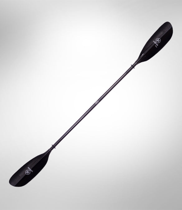 Camano Carbon 2-Piece Bent Shaft Paddle - Lightweight & Durable Canoe/Kayak Paddle for Touring & Recreational Water Sports