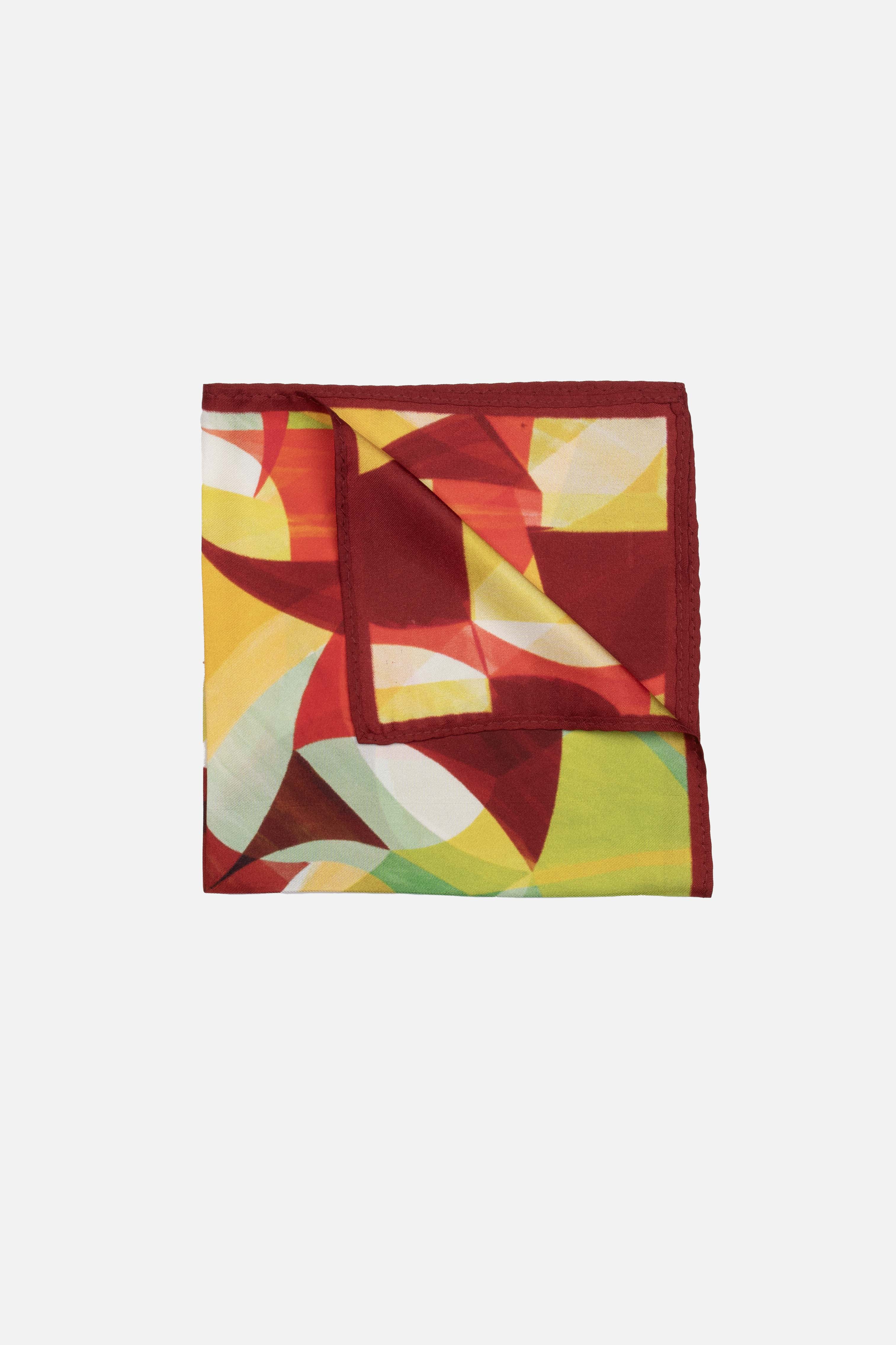 Luxury Abstract Texture Silk Pocket Square for Men - Elegant Handkerchief for Weddings, Business & Formal Events
