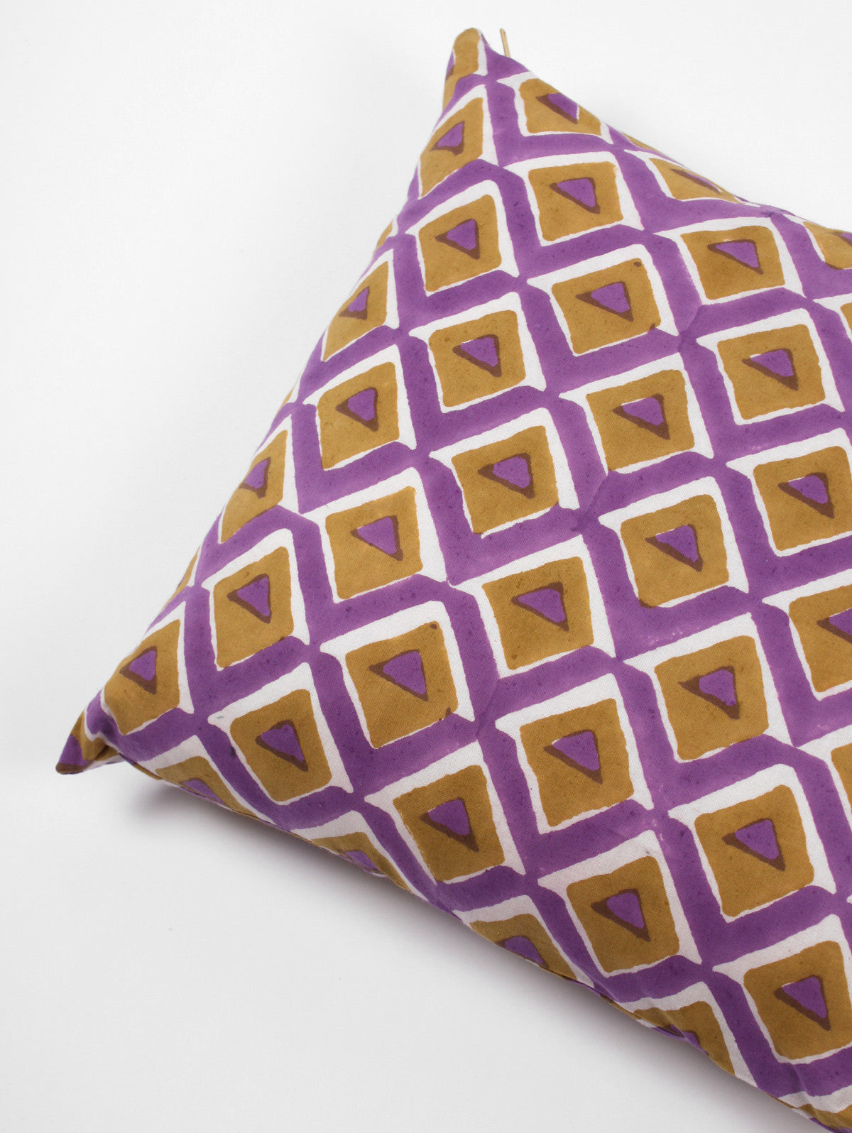Geo Cushion Cover - Soft Purple Decorative Pillow Case for Sofa, Bed, Chair - Home Decor & Living Room Accessories