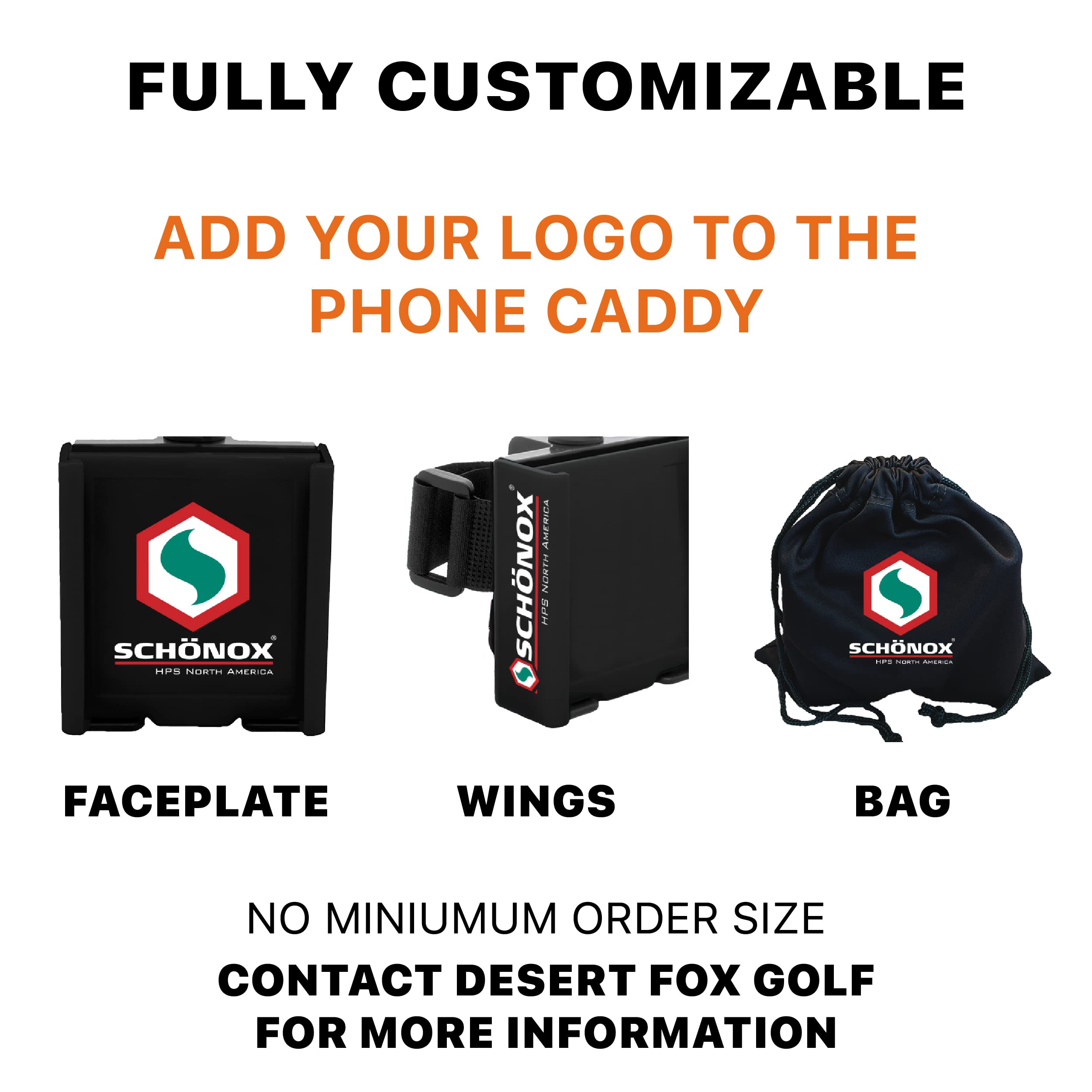DESERT FOX GOLF Phone Caddy - Secure Golf Cart Phone Holder with Hands-Free GPS & Golf Apps - Funny Quotes Design - Perfect Gift for Golfers (Men & Women) - Ideal for Golf Courses & Driving Ranges